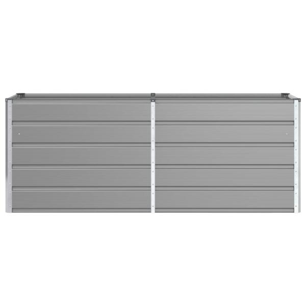 Pflanzkübel Hellgrau 480 x 50 x 45 cm Verzinkter Stahl