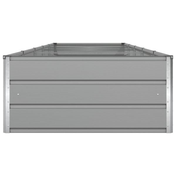 Pflanzkübel Hellgrau 195 x 100 x 45 cm Verzinkter Stahl