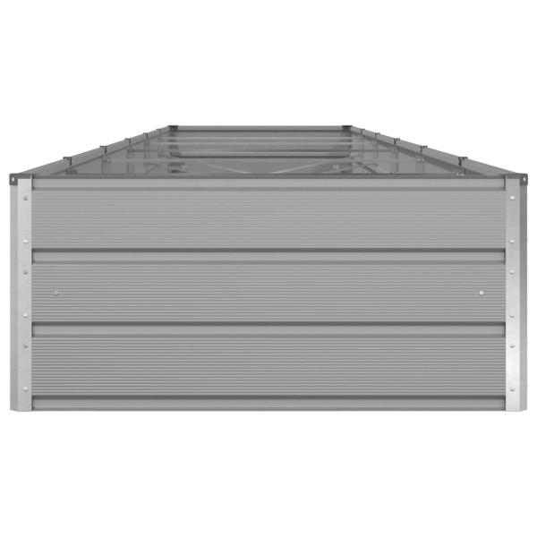 Pflanzkübel Hellgrau 195 x 100 x 45 cm Verzinkter Stahl