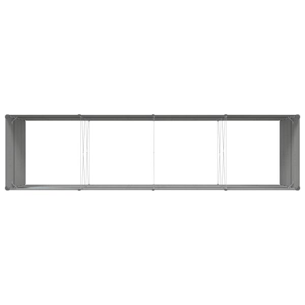 Pflanzkübel Anthrazit 195 x 100 x 45 cm Verzinkter Stahl