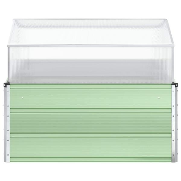 Pflanzkübel Pastellgrün 100 x 100 x 77 cm Verzinkter Stahl