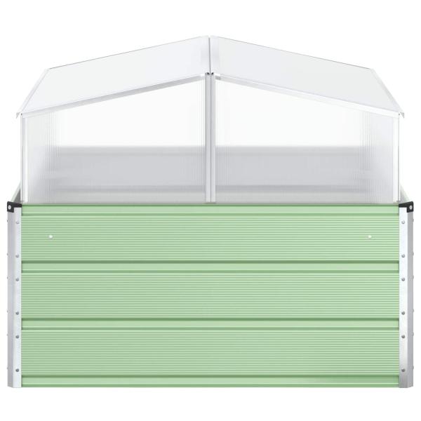 Pflanzkübel Pastellgrün 100 x 100 x 77 cm Verzinkter Stahl