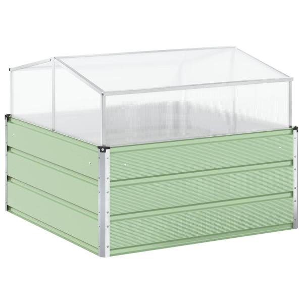 Pflanzkübel Pastellgrün 100 x 100 x 77 cm Verzinkter Stahl