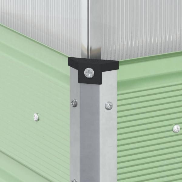 Pflanzkübel Pastellgrün 100 x 100 x 77 cm Verzinkter Stahl