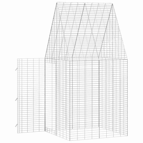 Hasenkäfig Silber 400 x 100 x 210 cm Verzinkter Stahl