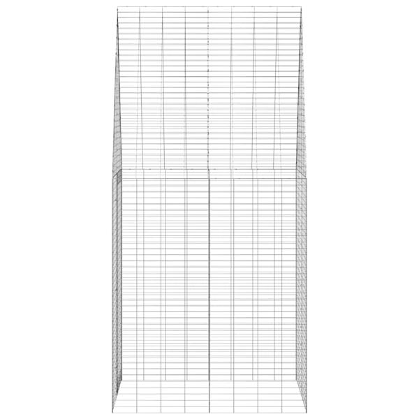 Hasenkäfig Silber 400 x 100 x 210 cm Verzinkter Stahl