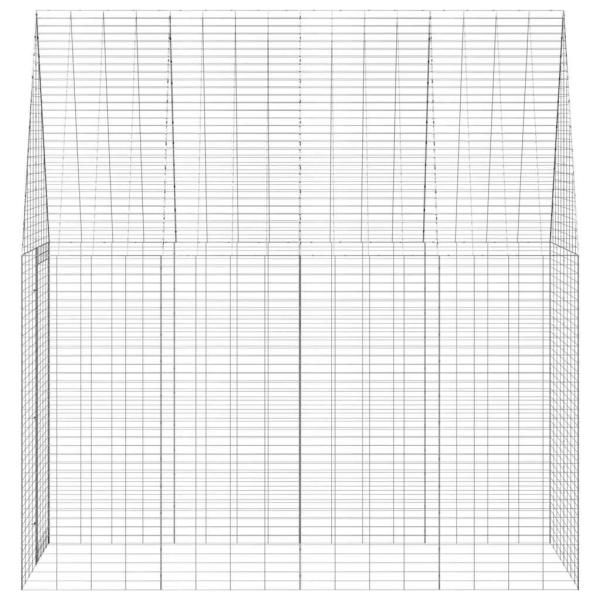 Hasenkäfig Silber 400 x 100 x 210 cm Verzinkter Stahl