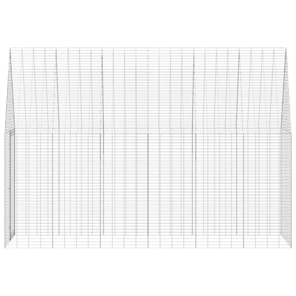 Hasenkäfig Silber 300 x 100 x 210 cm Verzinkter Stahl