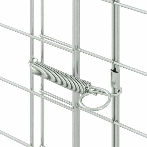 Hasenkäfig Silber 400 x 100 x 210 cm Verzinkter Stahl