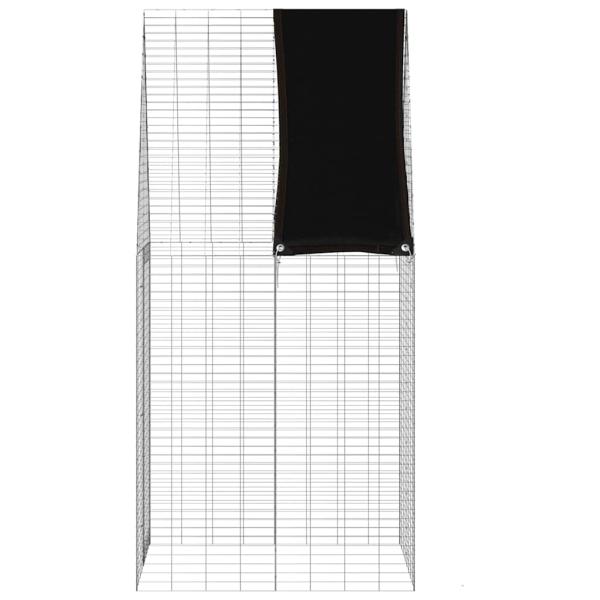 Hasenkäfig Silber 100 x 100 x 210 cm Verzinkter Stahl