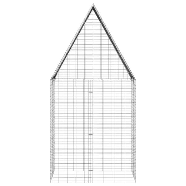 Hasenkäfig Silber 100 x 100 x 210 cm Verzinkter Stahl