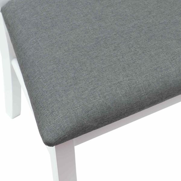 ARDEBO.de - Esszimmerstühle 2 pcs Weiß 50 x 52,5 x 91 cm Massives Gummiholz