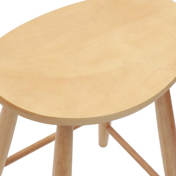 ARDEBO.de - Esszimmerstühle 2 pcs Natur 46 x 37 x 63 cm Massives Gummiholz