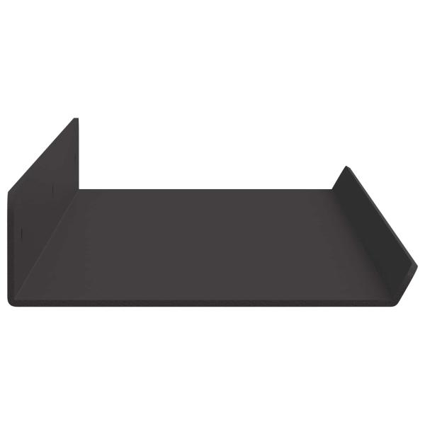 Wandregal mit Regal Wandmontiert 2 pcs Schwarz 80 x 9 x 2.5 cm