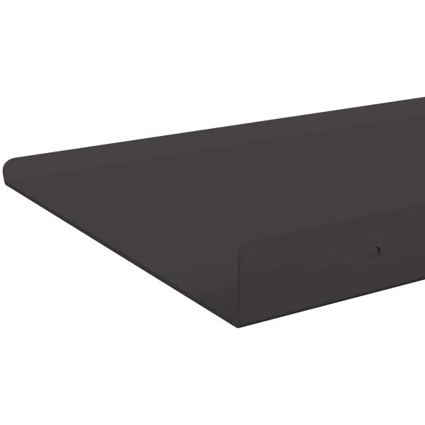 Wandregal mit Regal Wandmontiert 2 pcs Schwarz 80 x 9 x 2.5 cm