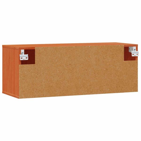 ARDEBO.de - Wandschrank Wachsbraun 80 x 30 x 30 cm Massives Kiefernholz