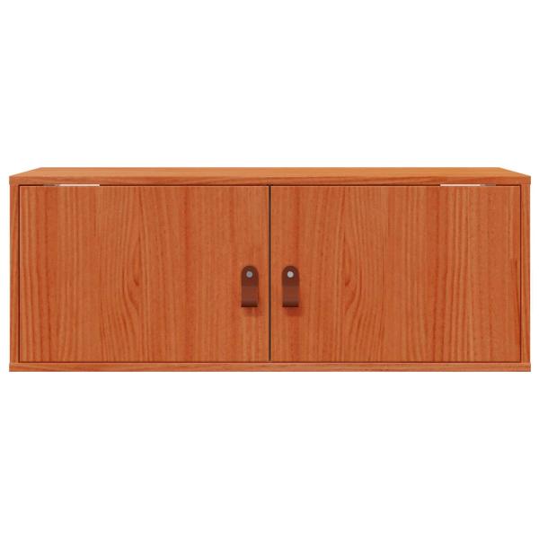 Wandschrank Wachsbraun 80 x 30 x 30 cm Massives Kiefernholz