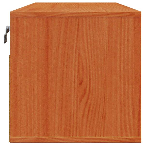 Wandschrank Wachsbraun 80 x 30 x 30 cm Massives Kiefernholz