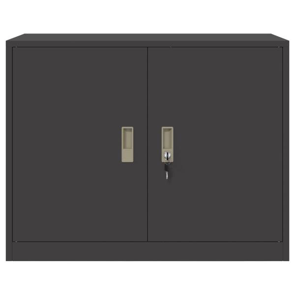 Aufbewahrungsschrank mit Speicher Schwarz 90 x 40 x 70 cm