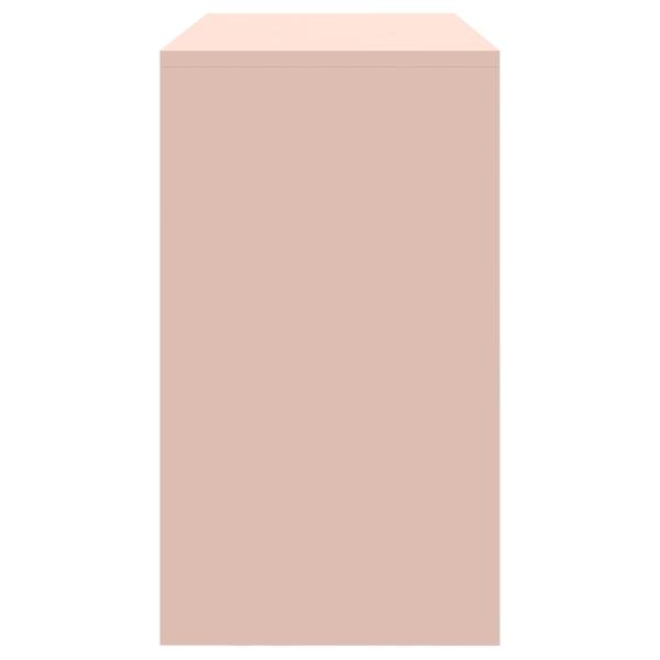 ARDEBO.de - Aufbewahrungsschrank Rosa 90 x 40 x 70 cm Kaltgewalzter Stahl