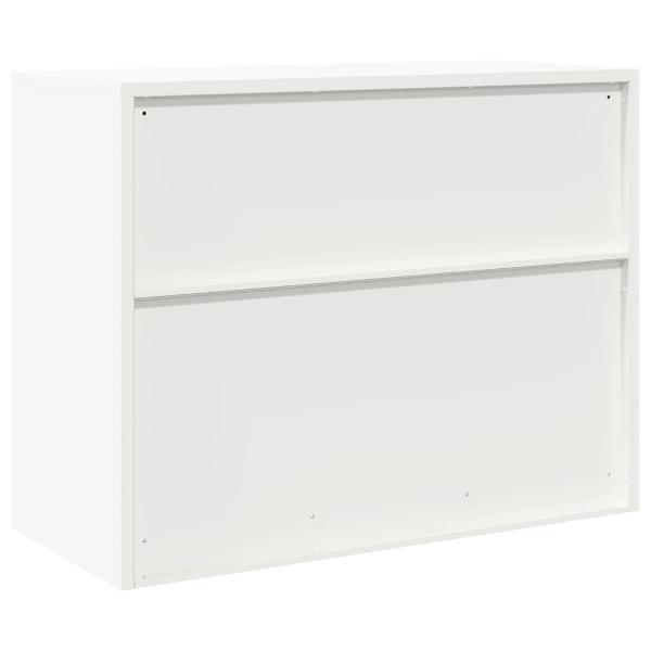 Aufbewahrungsschrank Weiß 90 x 40 x 70 cm Kaltgewalzter Stahl