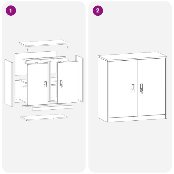 Aufbewahrungsschrank mit Speicher Olive Grün 90 x 40 x 90 cm