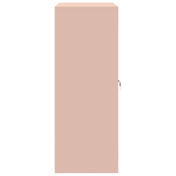 ARDEBO.de - Aufbewahrungsschrank Rosa 90 x 40 x 105 cm Kaltgewalzter Stahl