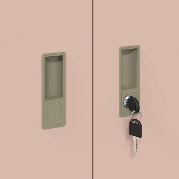 Aufbewahrungsschrank Rosa 90 x 40 x 105 cm Kaltgewalzter Stahl