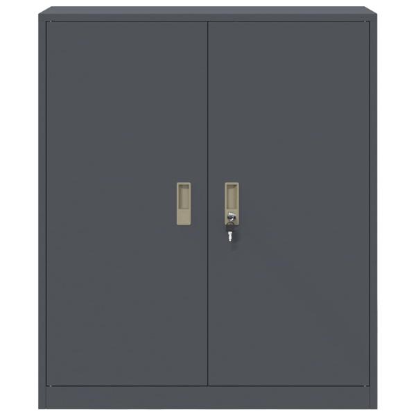 Aufbewahrungsschrank mit Speicher Anthrazit 90 x 40 x 105 cm