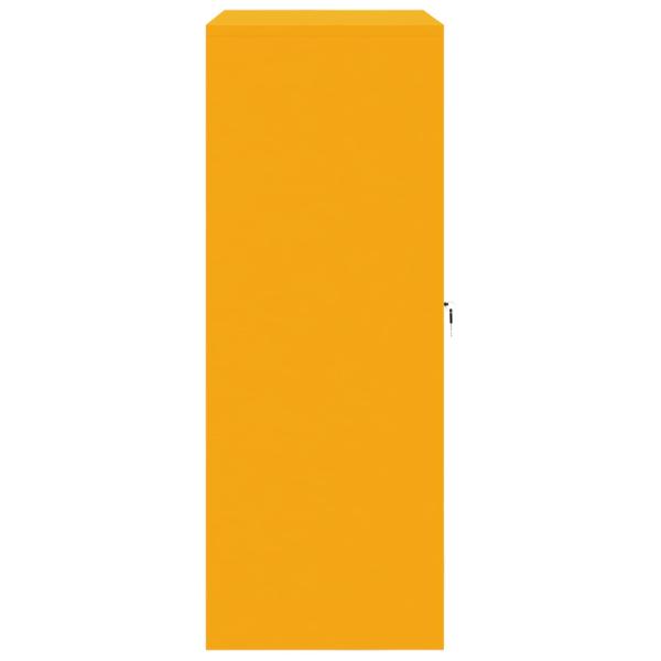 Aufbewahrungsschrank mit Speicher Senfgelb 90 x 40 x 105 cm