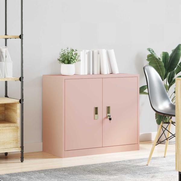Aufbewahrungsschrank Rosa 80 x 40 x 70 cm Stahl