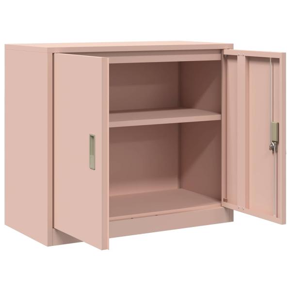Aufbewahrungsschrank Rosa 80 x 40 x 70 cm Stahl