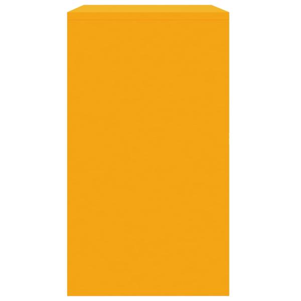 Aufbewahrungsschrank mit Speicher Senfgelb 80 x 40 x 70 cm