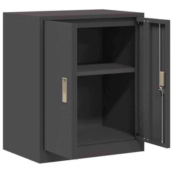 Aufbewahrungsschrank mit Speicher Schwarz 60 x 40 x 70 cm