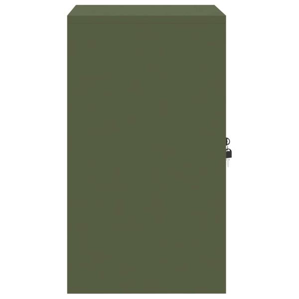 Aufbewahrungsschrank mit Speicher Olive Grün 60 x 40 x 70 cm