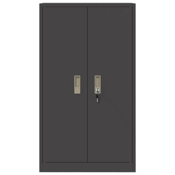 Aufbewahrungsschrank mit Speicher Schwarz 60 x 40 x 105 cm