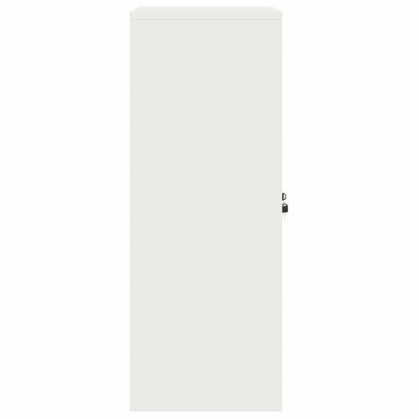 ARDEBO.de - Aufbewahrungsschrank Weiß 60 x 40 x 105 cm Kaltgewalzter Stahl