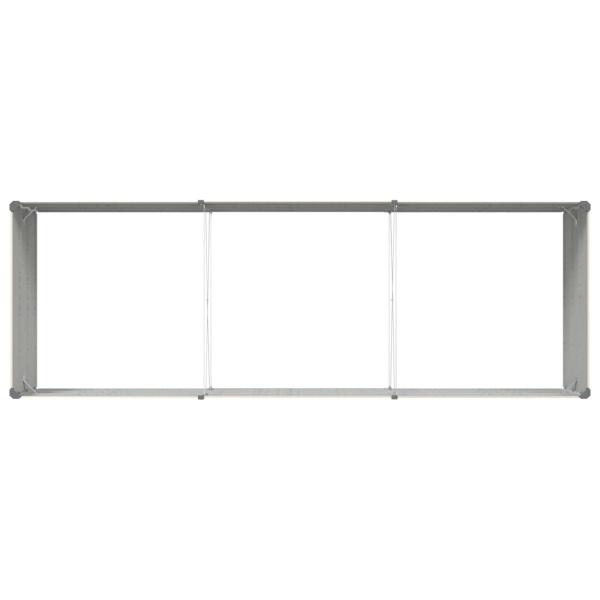 Pflanzkübel Elfenbein 195 x 100 x 45 cm Verzinkter Stahl