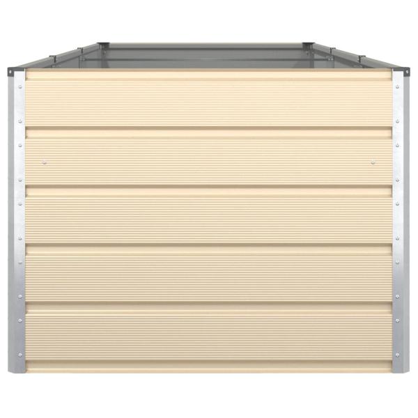 Pflanzkübel Elfenbein 195 x 100 x 45 cm Verzinkter Stahl