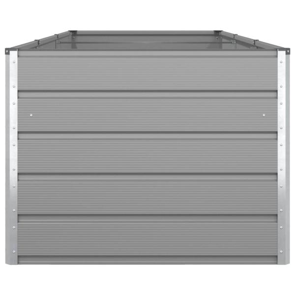 Pflanzkübel Hellgrau 195 x 100 x 45 cm Verzinkter Stahl