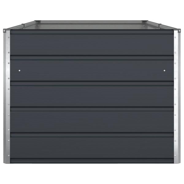 Pflanzkübel Anthrazit 195 x 100 x 45 cm Verzinkter Stahl