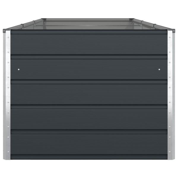 Pflanzkübel Anthrazit 195 x 100 x 45 cm Verzinkter Stahl