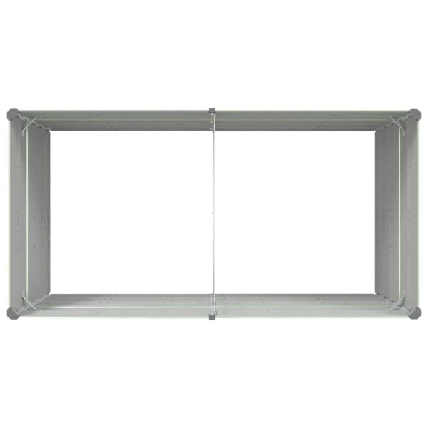 Pflanzkübel Pastellgrün 195 x 100 x 45 cm Verzinkter Stahl