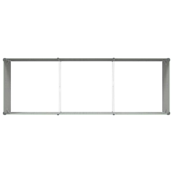 Pflanzkübel Pastellgrün 195 x 100 x 45 cm Verzinkter Stahl