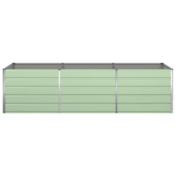 Pflanzkübel Pastellgrün 195 x 100 x 45 cm Verzinkter Stahl