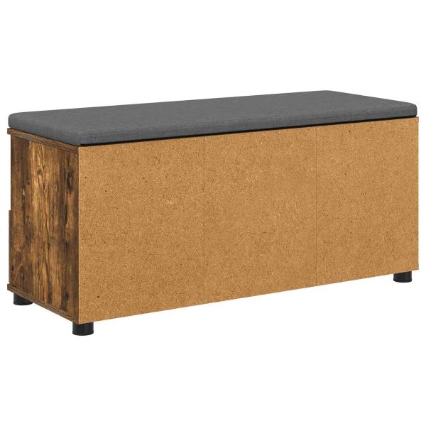 Flurbank mit Kissen Geräucherte Eiche 100 x 38 x 46 cm