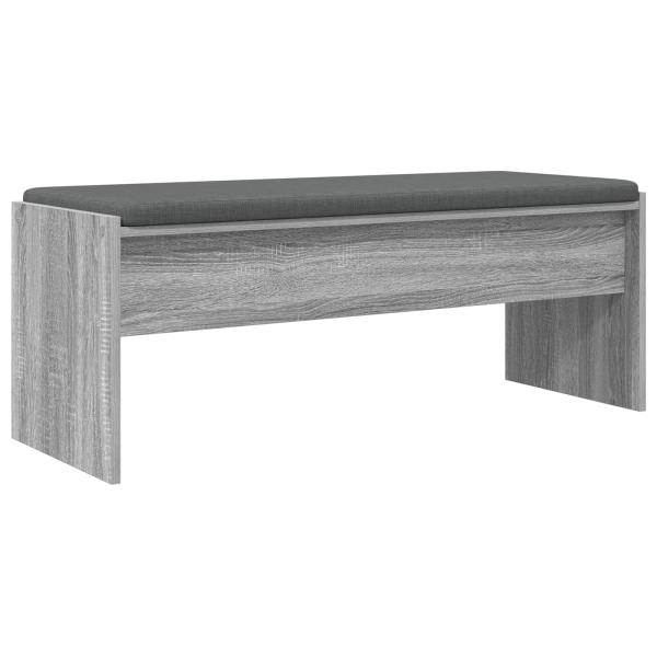 ARDEBO.de - Flurbank mit Kissen Graues Sonoma 103 x 38 x 40 cm