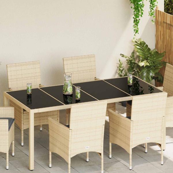 ARDEBO.de - Tischplatte 4 pcs Schwarz Gehärtetes Glas