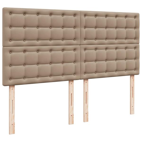 Ottoman-Bett mit Matratze Cappuccino-Braun 160x200cm Kunstleder