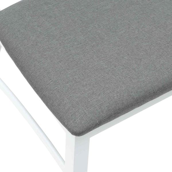 Esszimmerstühle 2 pcs Weiß 43 x 54 x 89 cm Massives Gummiholz